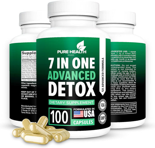 Fast Acting Body Detox & Liver Cleanse, Detox & Repair, Body Detox, All Natural Toxins Remover, Healthy Cleansing Support for Liver, Urinary Tract, Can Help in Detox for Smokers, Advanced Formula.